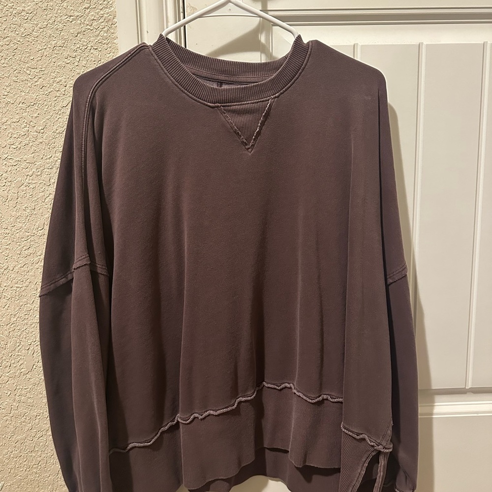 American Eagle Outfitters Chocolate Brown Knit Sweater
